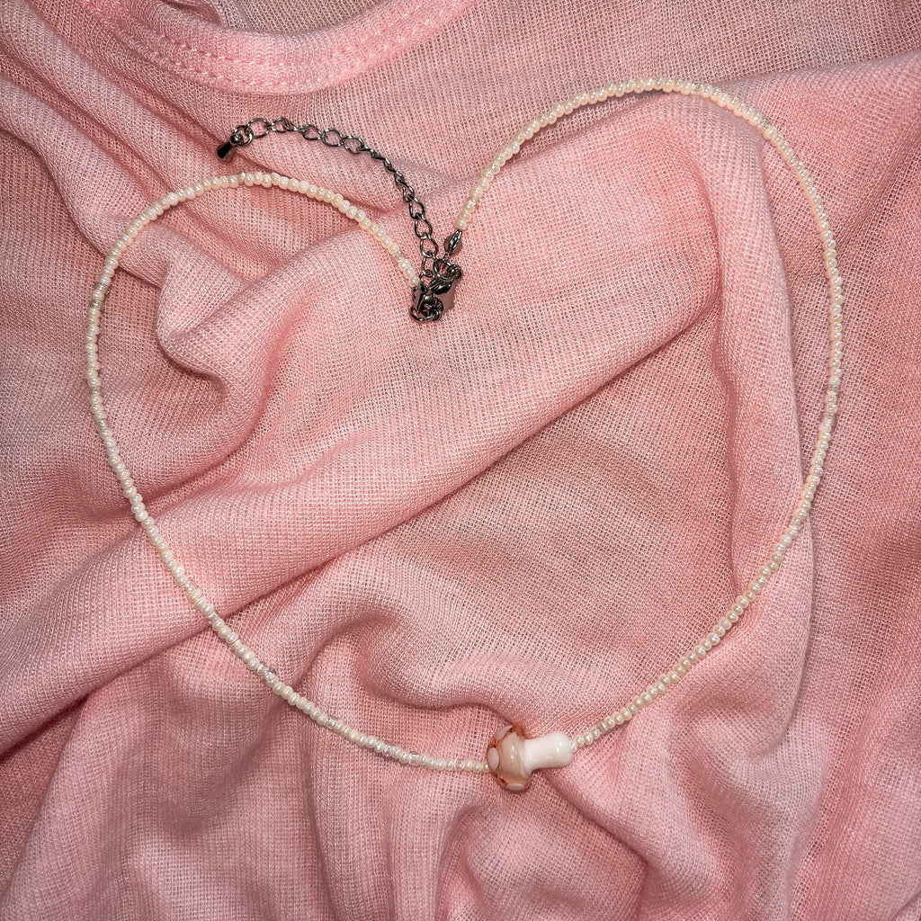 [HANDMADE] MUSHROOM LAND NECKLACE