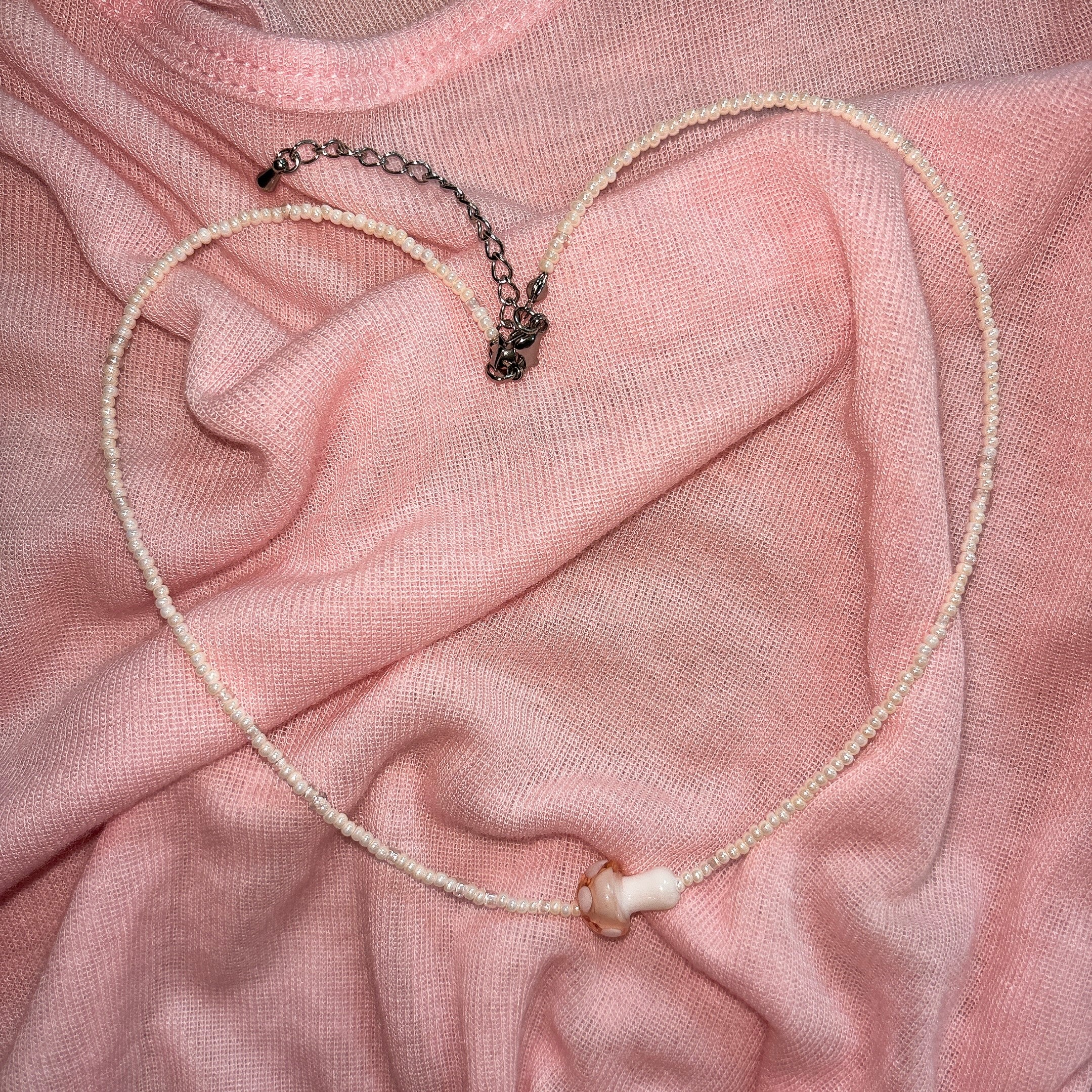 [HANDMADE] MUSHROOM LAND NECKLACE