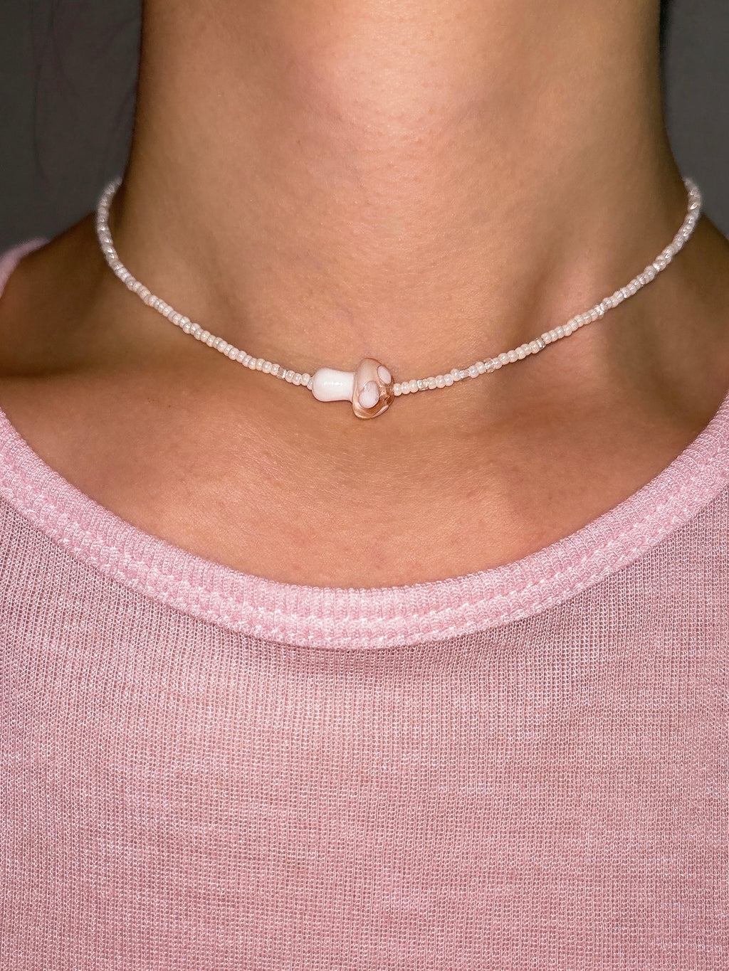 [HANDMADE] MUSHROOM LAND NECKLACE