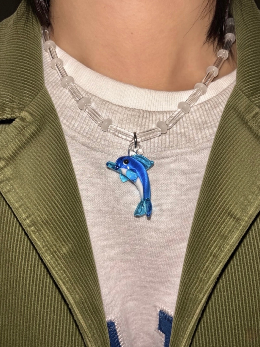 [HANDMADE] HAPPY DOLPHIN NECKLACE