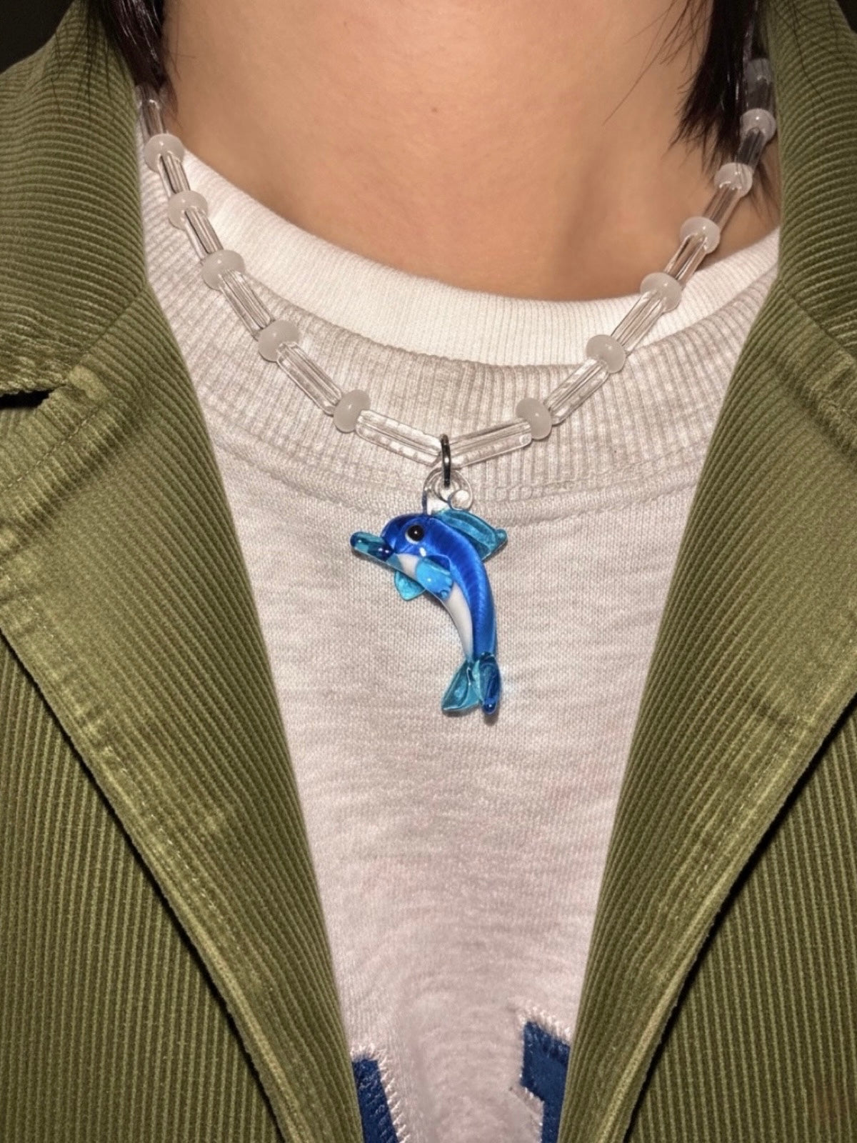 [HANDMADE] HAPPY DOLPHIN NECKLACE