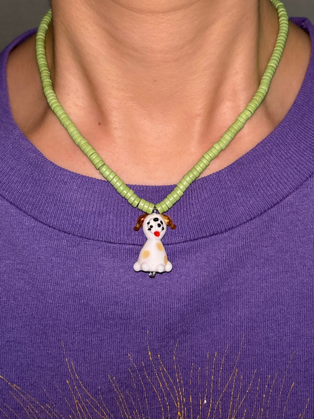 [HANDMADE] PUPPY PENDANT NECKLACE