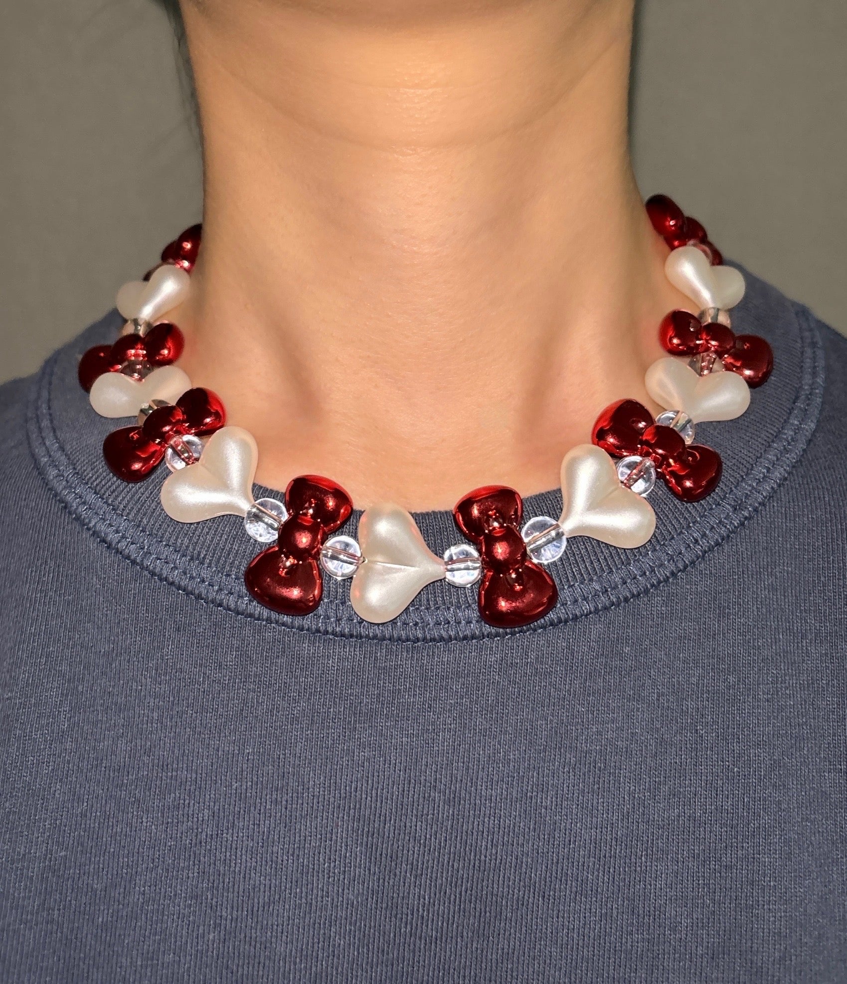 [HANDMADE] RIBBON CRUSH NECKLACE