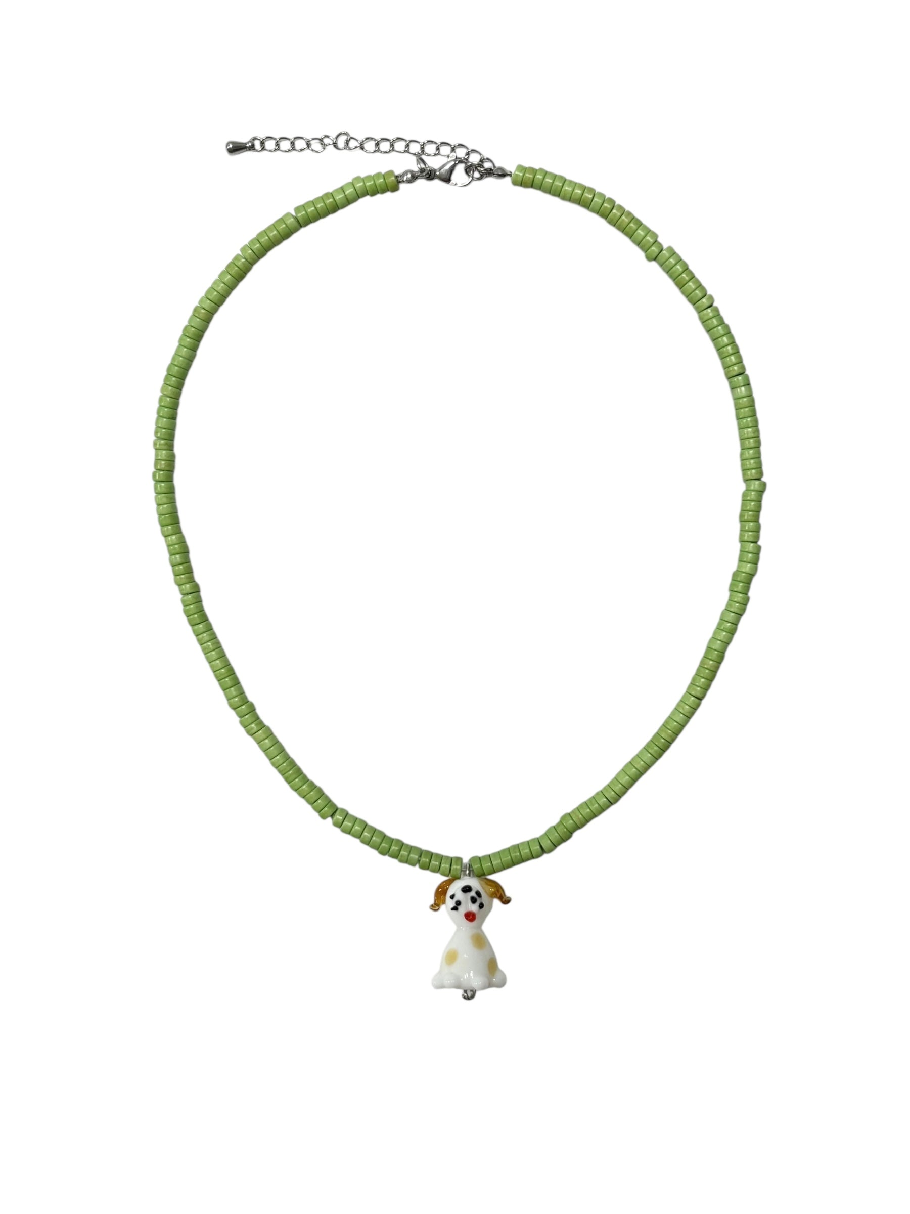 [HANDMADE] PUPPY PENDANT NECKLACE