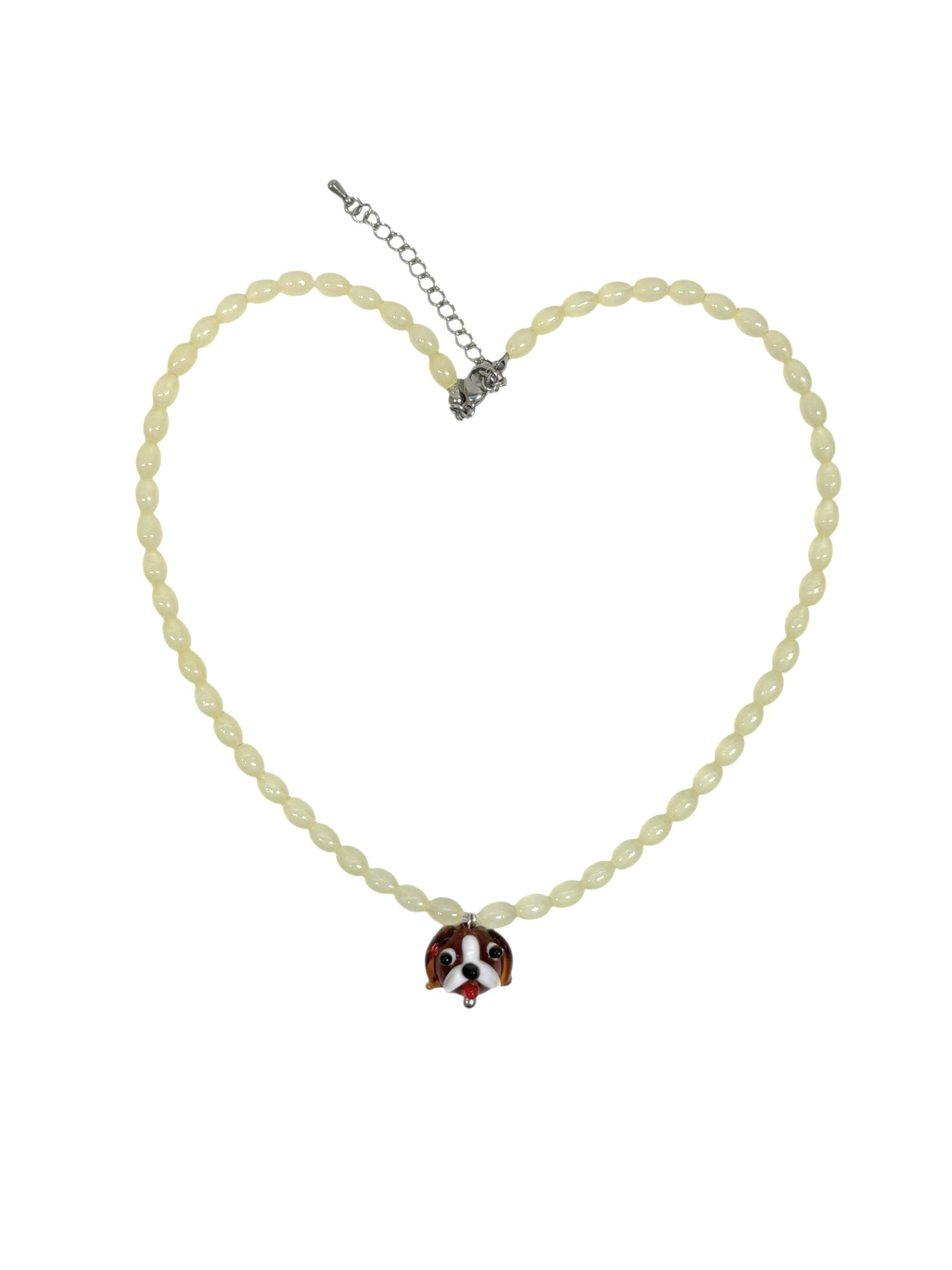 [HANDMADE] PUPPY PENDANT NECKLACE