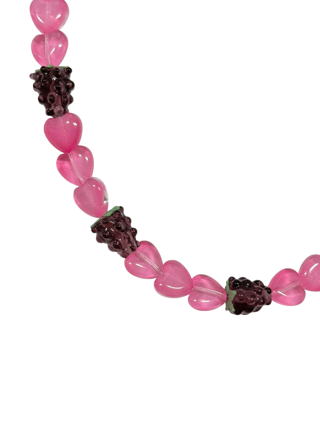 [HANDMADE] HEARTFUL GRAPES NECKLACE