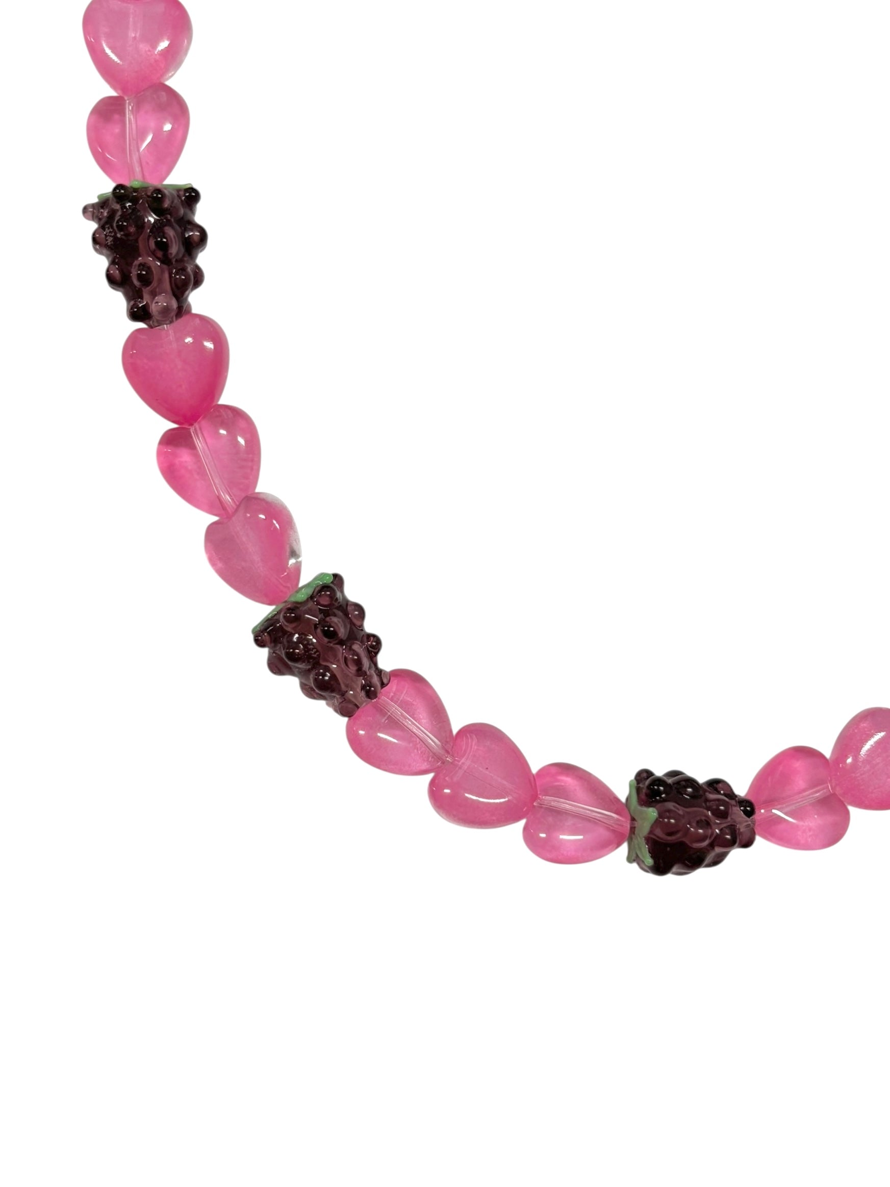 [HANDMADE] HEARTFUL GRAPES NECKLACE