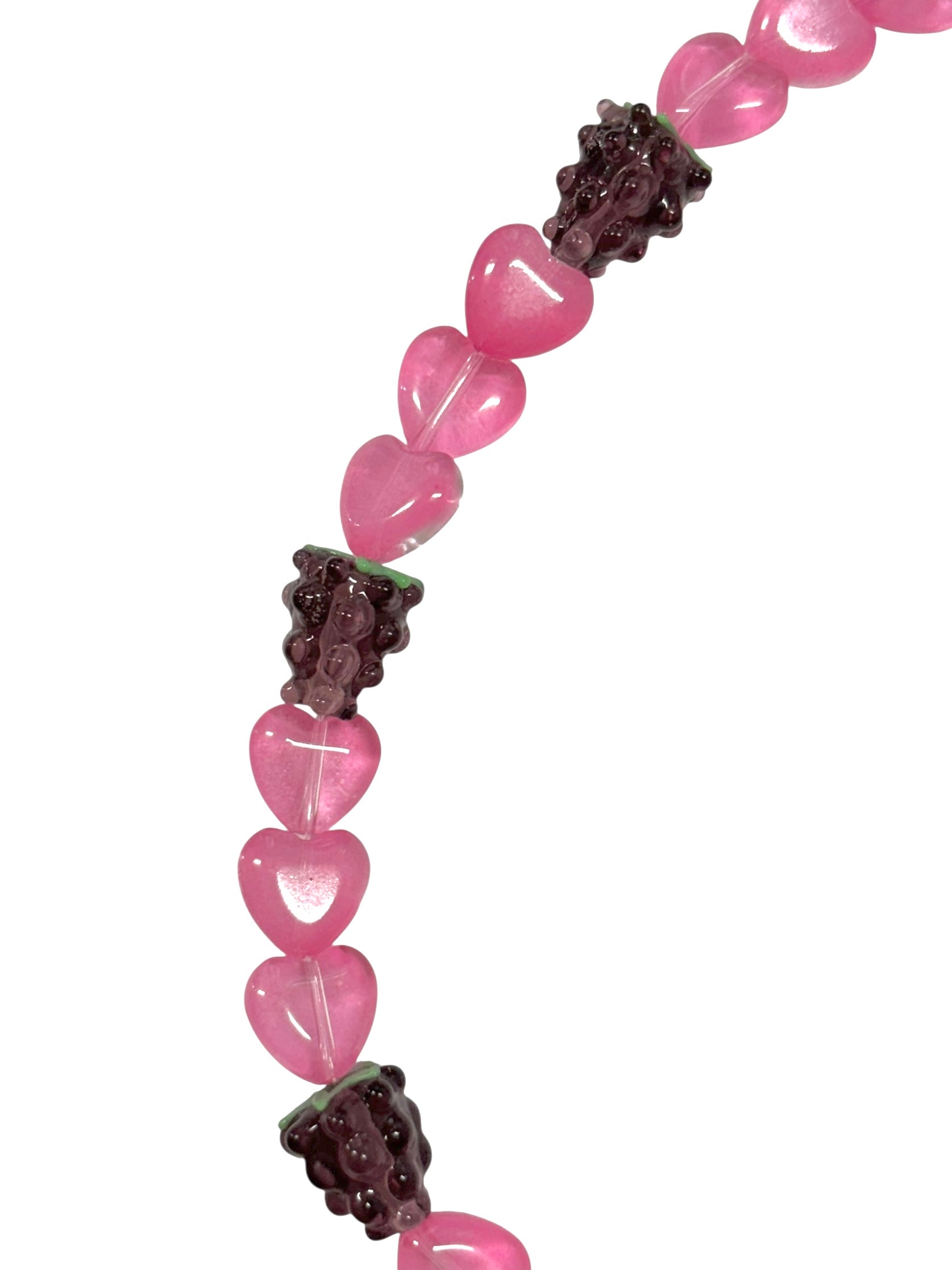 [HANDMADE] HEARTFUL GRAPES NECKLACE