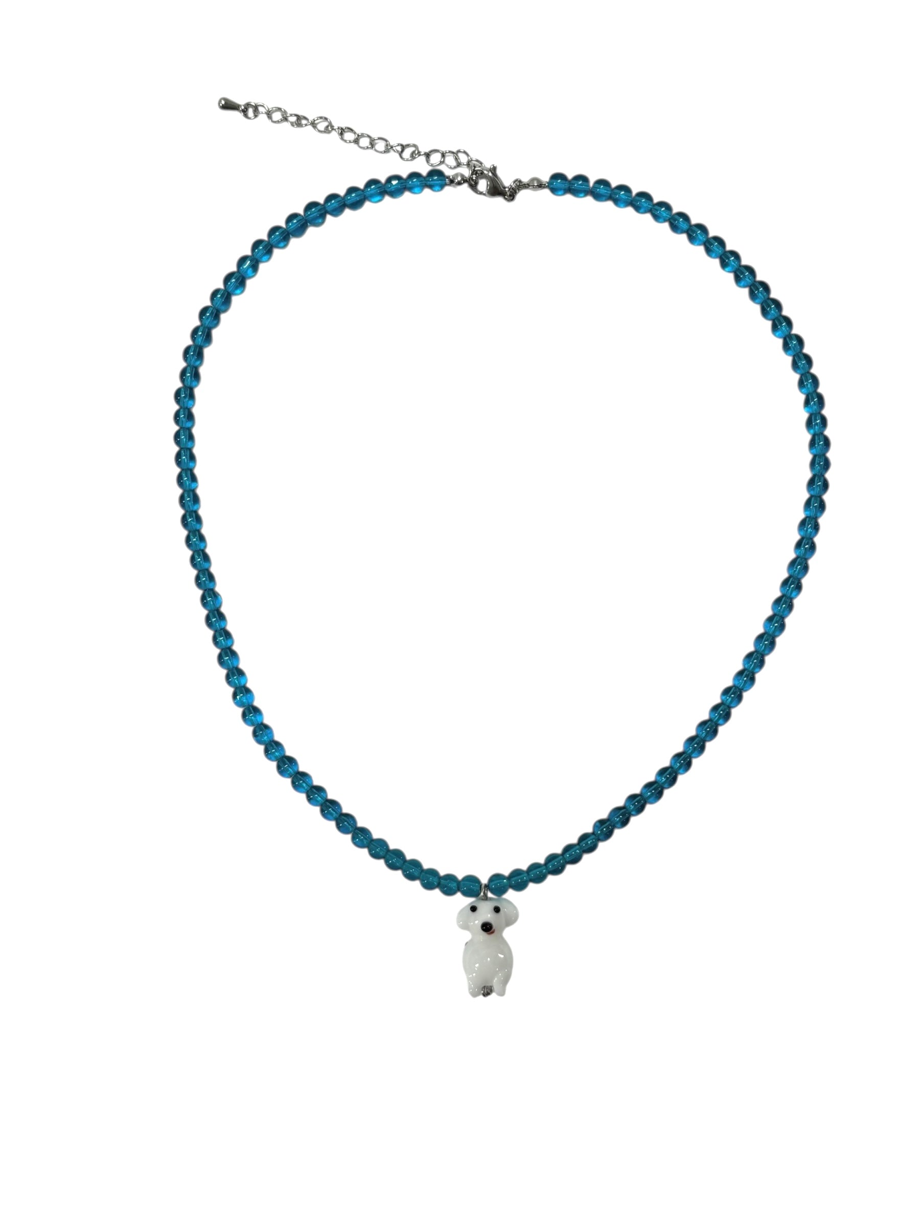 [HANDMADE] PUPPY PENDANT NECKLACE