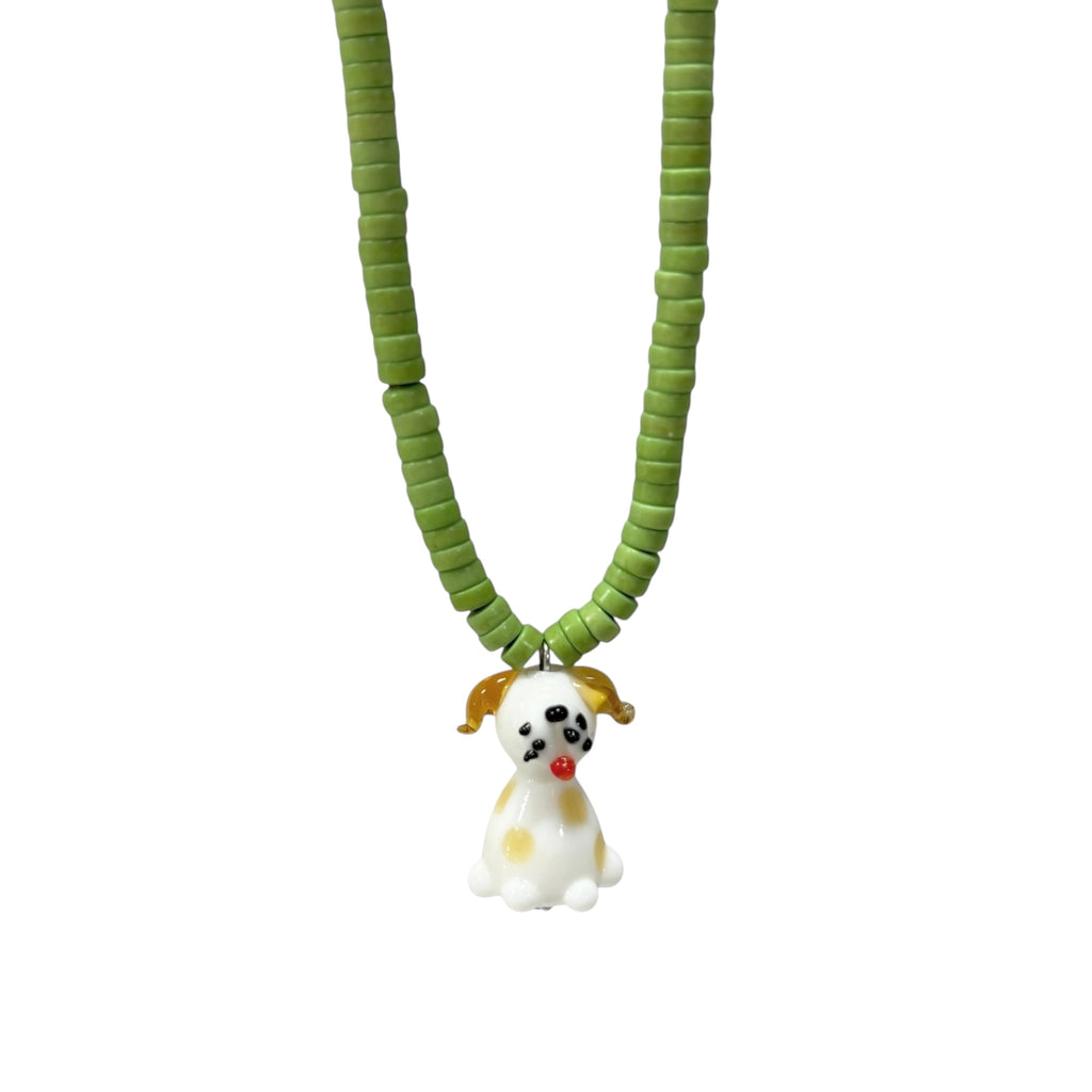 [HANDMADE] PUPPY PENDANT NECKLACE