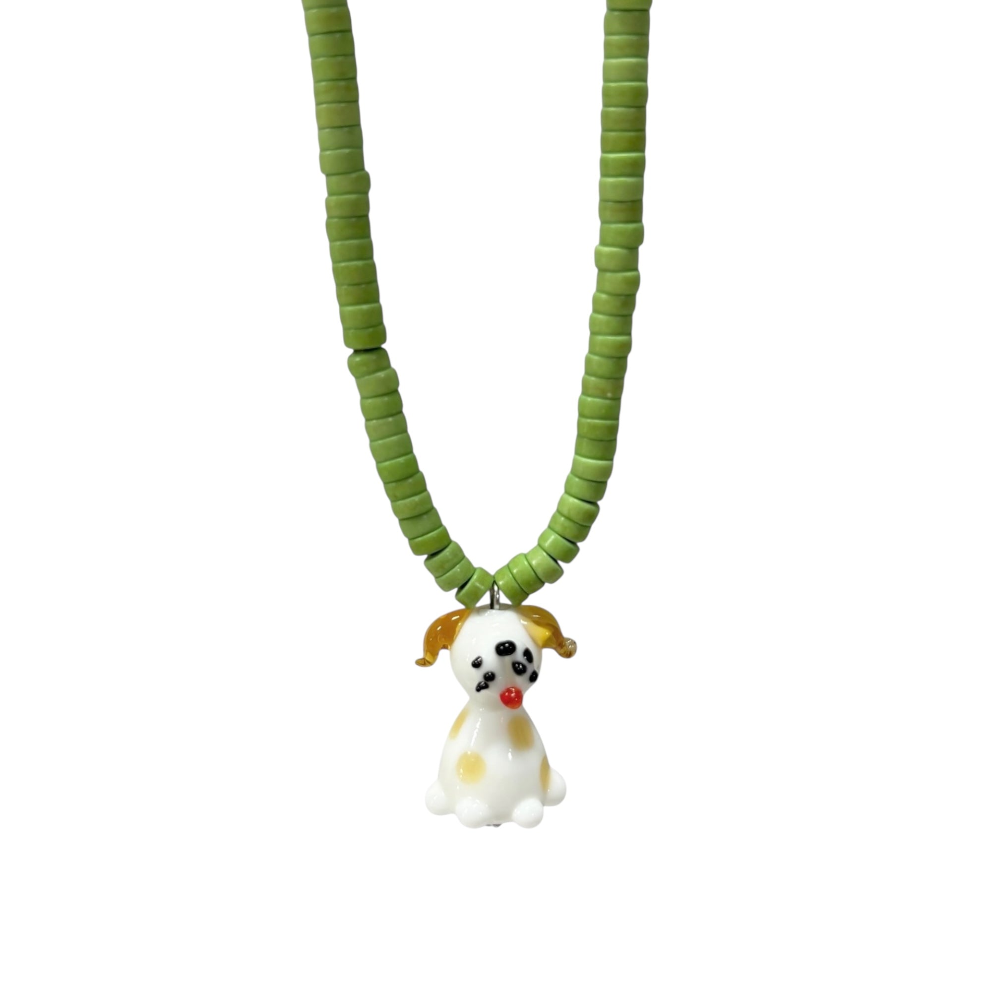 [HANDMADE] PUPPY PENDANT NECKLACE