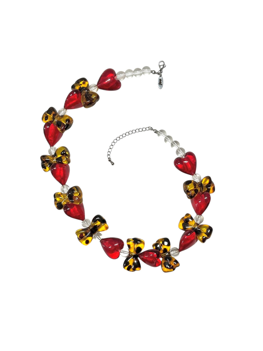 [HANDMADE] LEOPARD HEART NECKLACE