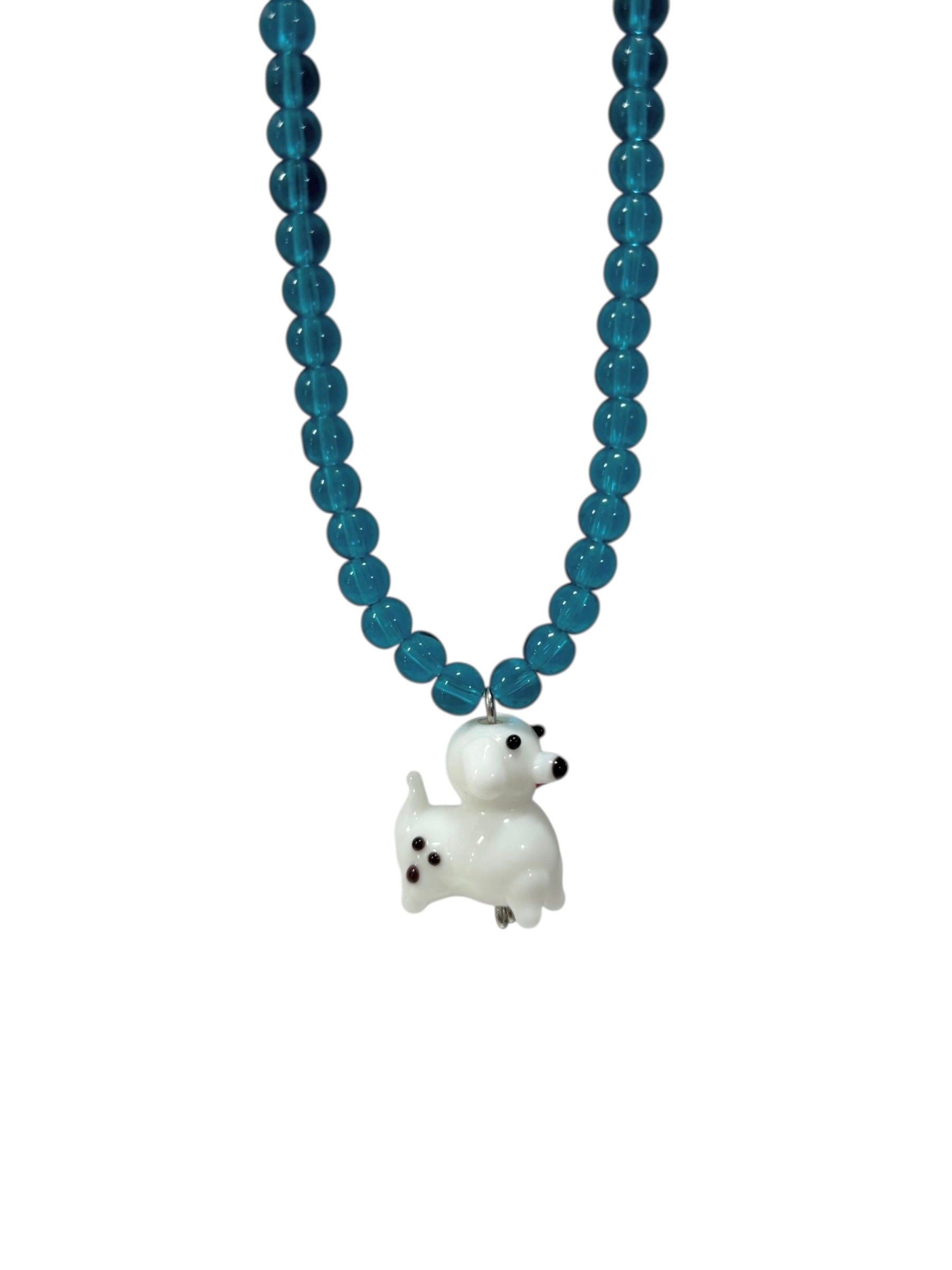 [HANDMADE] PUPPY PENDANT NECKLACE