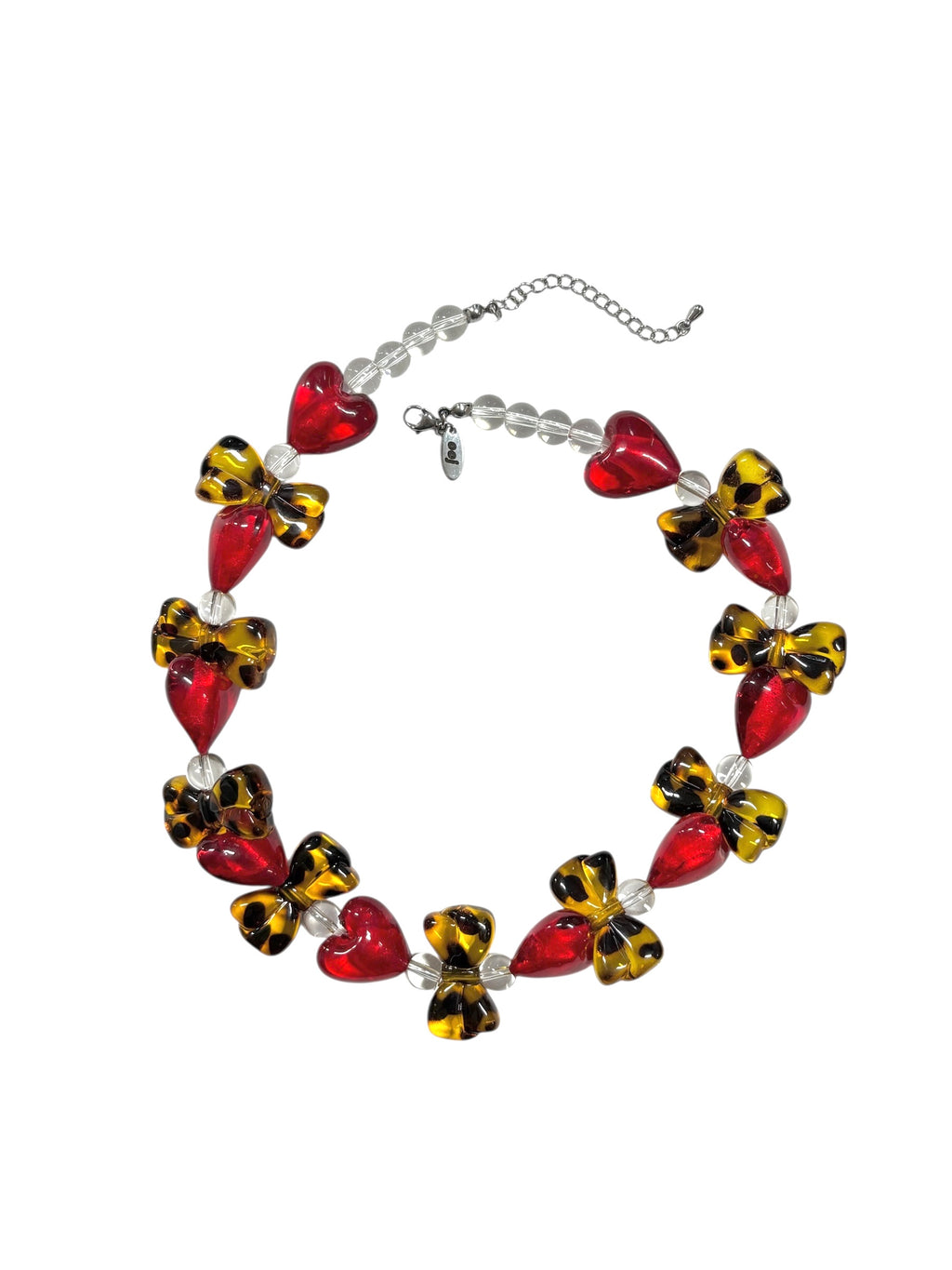 [HANDMADE] LEOPARD HEART NECKLACE